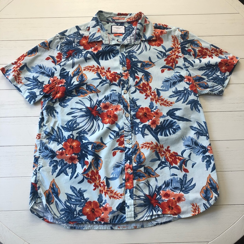 Denim and flower Ricky Singh button down